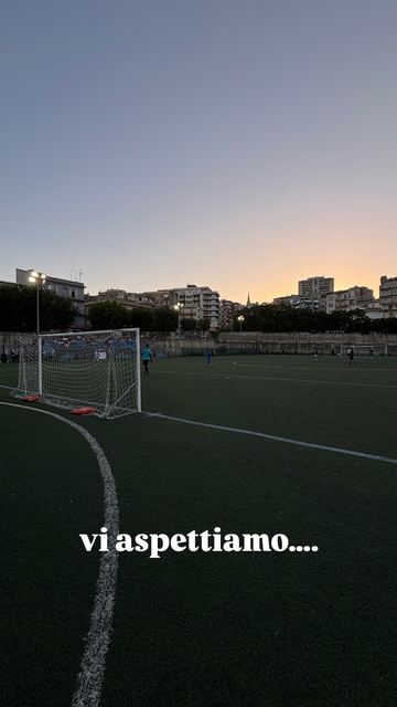 Il campo G. Biazzo al tramonto prima della finale