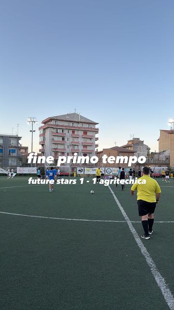 Fine primo tempo visto da bordo campo